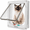M - 7.8x7.5x2in, variant on VETPW Cat Door Flap Outer Size 7.8x7.5x2inch, 4 Way Locking Medium Cat Door for Interior Exterior Doors, Weatherproof Pet Door for Cats Doggie with Circumference < 15.75"