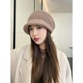 thumbnail image 6 of Soft Beanies for Women with Brim Berets for Women Bonnet Bucket Hat Skull Cap Warm Fall Winter Cap Ski Travel, 6 of 7