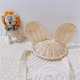 thumbnail image 3 of Children's Small Rattan Hat Cute Rabbit Straw Hat Hand-woven Hat -c, 3 of 4