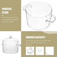 thumbnail image 3 of 2X Cacerola de Vidrio con Tapa, Olla para Cocinar con Tapa y Asa, Olla para Cocinar una Fuego Lento, Olla para Sopa Transparente con Alto Contenido de Borosilicato, 1600 Ml, 3 of 5