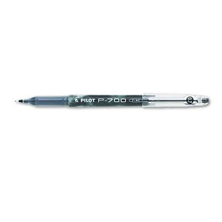 Pilot P-700 Precise Gel Ink Roller Ball Stick Pen, Black Ink, .7mm, Dozen