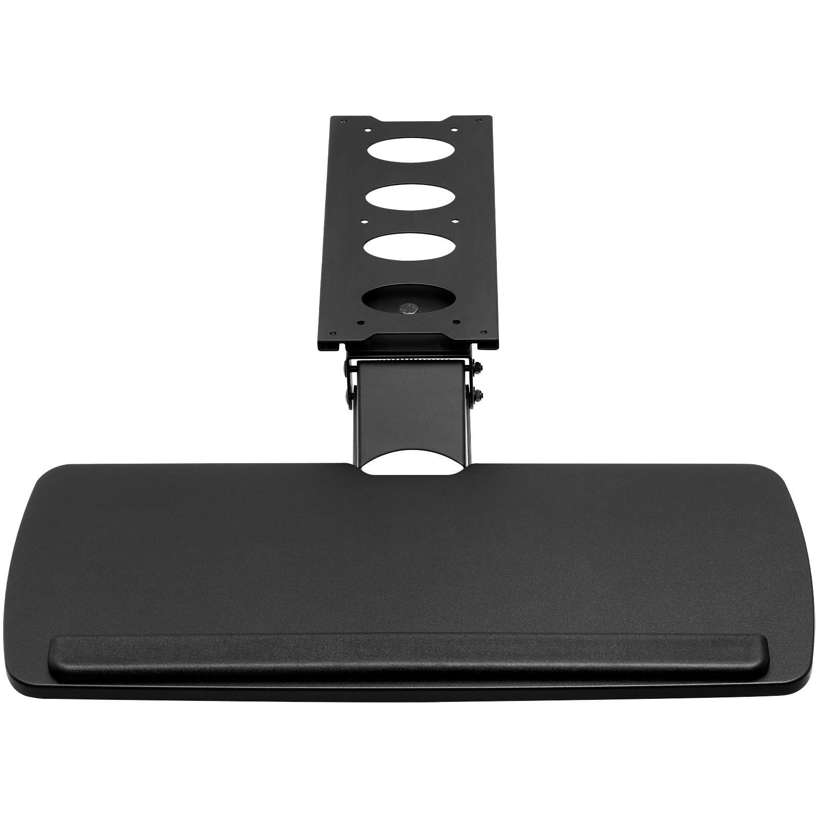 Adjustable Height and Angle Under Desk Keyboard Tray Slide Out Large 25x9.8 inch Keyboard Holder for Home Office Typing