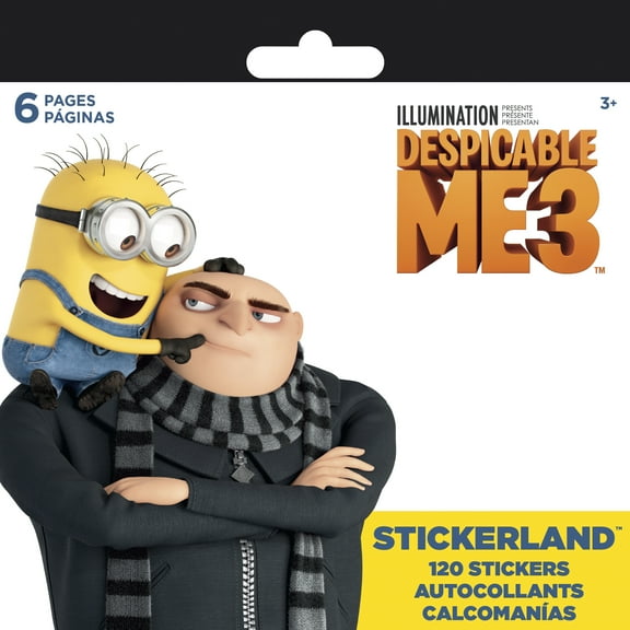 Despicable Me 3 Mini Stickerland Pad, 6 Pages