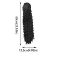 thumbnail image 3 of LHWEN Wig Female Ponytail Foreign Trade Drawstring Mesh Pocket Curly Hair Border Fiber Elastic Mesh Drawstring Ponytail Beauty Salon Straight Hair Fun Lace Wavy Curls Braided Hair Synthetic Hair, 3 of 5