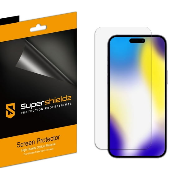 (3 Pack) Supershieldz Designed for iPhone 15 Pro Max (6.7 inch) Screen Protector, High Definition Clear Shield (PET)