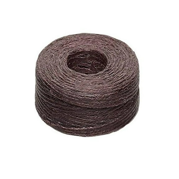 Irish Waxed Linen Cord 4-ply 0.5–0.8 millimeters, macramé, and Bead stringing, 40-Pound Test. Sold per 50-Yard Spool. (Brown)