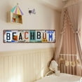 thumbnail image 3 of Vintage Beach Bum Metal Tin Signs Beach Room Decor Surfboard Wall Decor Surf Board Decor For Bedroom Beachy Room Decor Aesthetic Street Signs Home Wall Decor 16 X 4 Inches, 3 of 6
