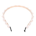 thumbnail image 4 of Diadema de boda, accesorio para el cabello de mujer de moda con perlas sintéticas, diadema elegante y estética, 4 of 14