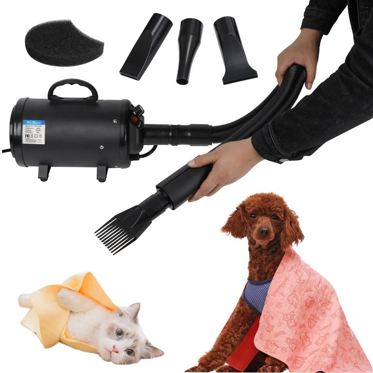 ZENY High Velocity Pet Hair Dryer, 1800W Portable Grooming