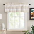 thumbnail image 3 of Valances for Windows, Khaki Ombre Light Filtering Window Treatment Valances for Living Room/Bedroom/Bathroom Windows, Modern Gradient Abstract Art 54"x 18" Rod Pocket Kitchen Curtains, 3 of 9