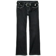 Girls' Gem and Rivet Jeans With Canvas Belt