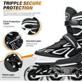 thumbnail image 3 of Adjustable Flashing Inline Skates, All Wheels Light Up, Fun Illuminating Skates for Kids Men Adult Women and Boys, 3 of 16