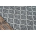 thumbnail image 3 of Momeni Andes Hand Woven Wool and Viscose Charcoal Area Rug 8'9" X 11'9", 3 of 5