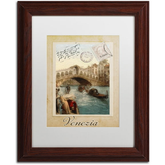 Trademark Fine Art "European Vacation I" Canvas Art by Color Bakery White Matte, Wood Frame