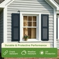 thumbnail image 2 of Resenkos Decorative Faux Shutters, Sturdy, Hassle-Free Design for Indoor & Outdoor Use, 14"x63", Blue, 2 of 12
