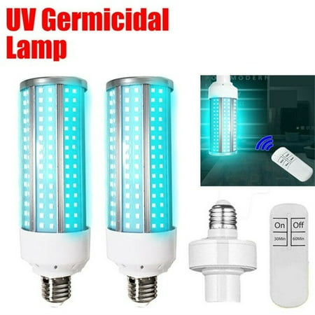 

E27 60W UV Germicidal Lamp LED UVC Bulb Household Disinfection Light Indoor With remote control