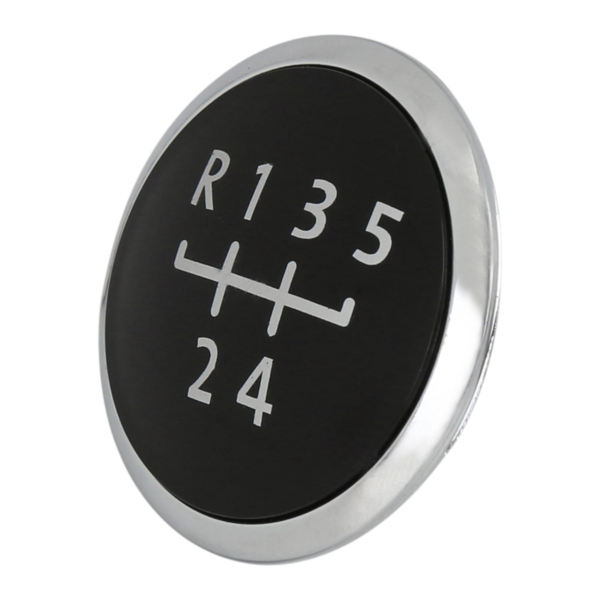 Unique Bargains 5 Speed Vehicle Gear Shift Knob Emblem Head Badge Cover for VW Black