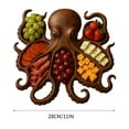 thumbnail image 6 of Octopus Charcuterie Platter, Ocean Themed Cheese Bread Board, Nautical Serving Tray for Cheese, Unique Octopus Design Wood Serving Tray, Personalized Charcuterie Boards Gift Set for Seafood Lovers, 6 of 8