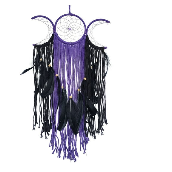 tzyudk Handcrafted Traditional Dream Catchers With Pendants Wall Hangings Tassels Gifts For Kids Girls And Women Affordable Useful Purple Mesh