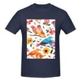 thumbnail image 4 of Bingfone Flowers Birds And Butterflies Men'S Loose Fit Short-Sleeve Pocket T-Shirt, 4 of 7