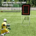 thumbnail image 3 of KFFKFF Folding Lacrosse Baseball Rebounder 3x4ft Volleyball Bounce Back Net Softball Bounce Pinchback Net Adjustable Angle Shooting Practice, 3 of 8