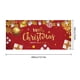 thumbnail image 3 of Fondo navideño para puerta de garaje | Pancarta navideña para exteriores con Papá Noel, copos de nieve y árboles | Tela de poliéster resistente a la intemperie con ojales para colgar fácilmente, 3 of 6