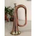 thumbnail image 6 of Solid Copper & Brass Bugle| US Military Cavalry Horn | Musical Instrument Classic Style |Boy Scout Bugle | Army Military Attack Command Signal Horn, 6 of 6