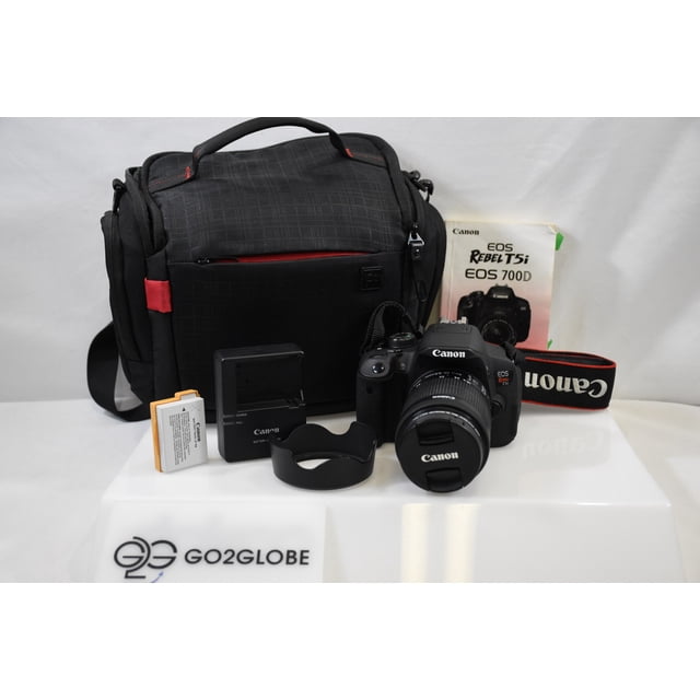 Canon EOS Rebel T5i / 700D DSLR Camera Kit EF-S 18-55mm IS STM Lens | With Bag & Accessories