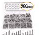 thumbnail image 2 of Tornillos De Cabeza Hexagonal M3 M4 M5 Plana 500 pcs, Plata, 2 of 5