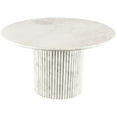 thumbnail image 3 of Meridian Furniture Genoa White Marble Dining Table, 3 of 8