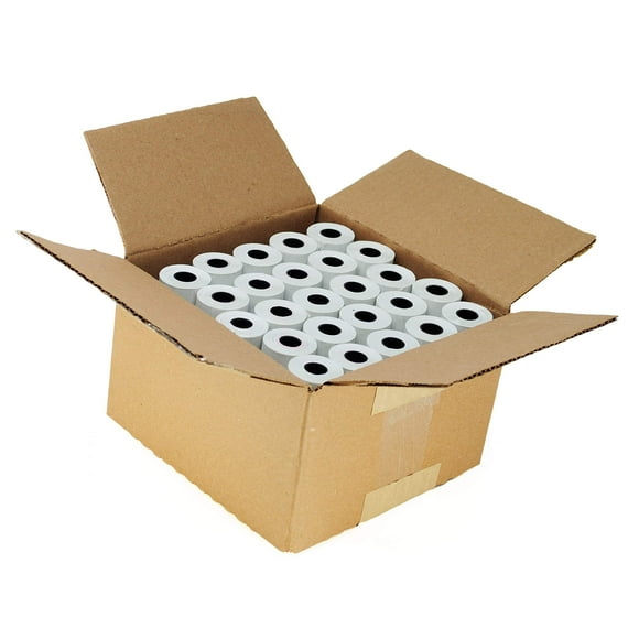 BuyRegisterRolls (2 cases ) 2 14 x 70 Thermal Paper Large 50 gSM Rolls For clover Flex, Verifone VX520 Ingenico IcT220 IcT250 First Data FD400 Nurit 8000 8020 STP103 BPA Free
