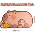thumbnail image 2 of Mouse Pad - Kawaii Keyboard Gaming Computer Laptop Pad, Large Anti-Slip Rubber Base Desk Pad for Keyboard and Mouse Desktop Absorber Cover (Capybara), 2 of 4