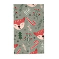 thumbnail image 7 of XMXT Japanese Noren Doorway Room Divider Curtain,Elk Hollyhock Christmas Graffiti Restaurant Closet Door Entrance Kitchen Curtains, 34 x 56 inches, 7 of 7
