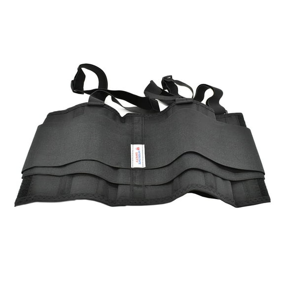Interstate Safety 40150-L Economy Double Pull Elastic Back Support Belt with Adjustable Shoulder Straps - Large
