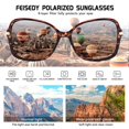 thumbnail image 4 of Gafas de Sol FEISEDY B2760 Polarizadas con Protección UV400 para Mujer, 4 of 8