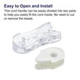 thumbnail image 4 of Uxcell Blinds Chain Handles, 2Pack 90mm Roller Shade Cord Weights for Window Parts, White, 4 of 6