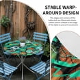 thumbnail image 2 of Sports Theme Round Tablecloth for 55-60 Inch Tables,Fitted Table Cover with Elastic Edge,Funny Abstract Football Rugby Basketball Waterproof Outdoor Table Cloth Protector for Patio Garden Dinner, 2 of 9