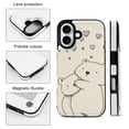 thumbnail image 4 of Compatible with iPhone 11 12 13 mini 14 15 16 Pro Max Plus Wallet Case with Card Holder, PU Leather Kickstand Card Slots Case ( Cute Bear Love, iPhone 16 Plus), 4 of 7