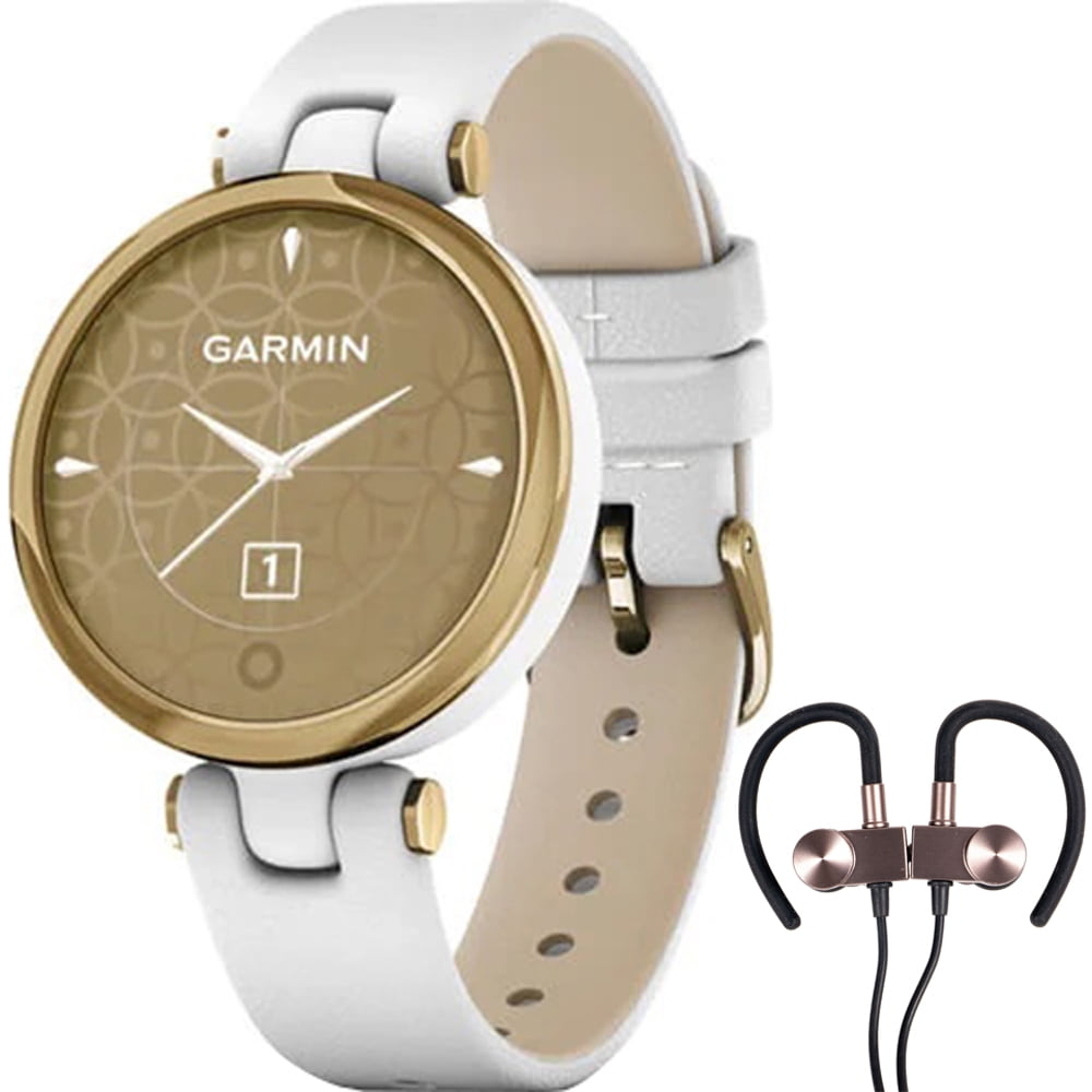 Garmin Garmin 01002384A3 Lily Classic Edition, Light Gold Bezel with White Case & Italian