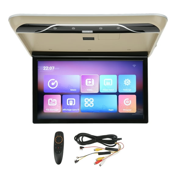 Roof Mounted Monitor, Multifunction  Car Overhead Player 19in  For  9.0 Beige