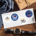 thumbnail image 5 of RABBITH Happy Father's Day Stickers 64pcs/4 sheets Hat Beard Letters Art Decal for Greeting Card Dessert Cupcake Decoration Gift Bag Packaging, 5 of 12