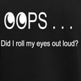 thumbnail image 3 of CafePress - Oops Rolling Eyes Pajamas - Women's Short Sleeve Print T-Shirt and Pants Dark Cotton Pajama Set, 3 of 7