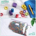 thumbnail image 4 of 80 Pcs A3 Size Mesh Zipper Pouch Plastic File Zipper Bags with Label Pocket 16.9x12.4 in Waterproof Receipt Organizer for Document Travel Home Office School Storage Supplies (Vivid Colors), 4 of 6