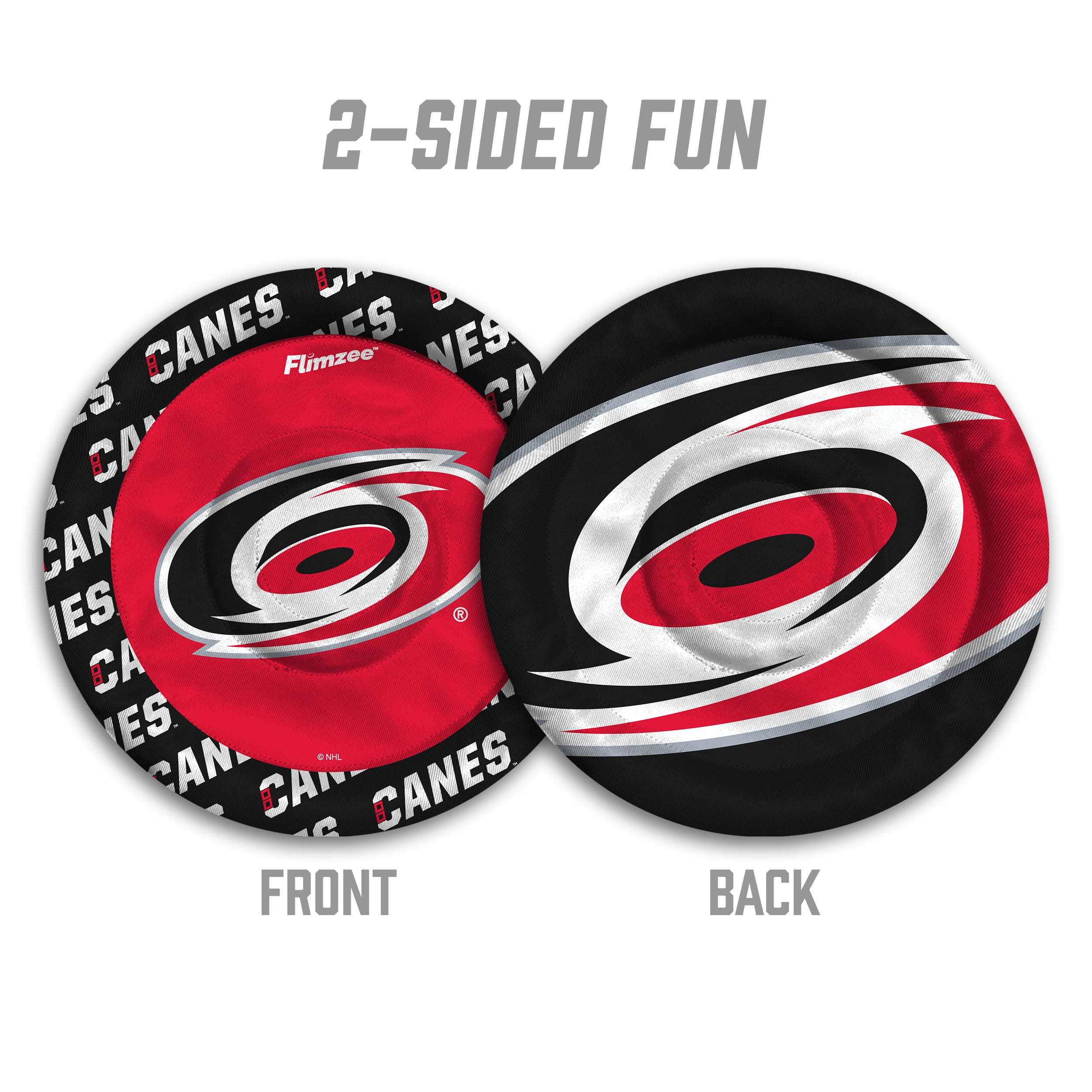 YouTheFan NHL Carolina Hurricanes Flimzee Bean-Bag Flying Disc