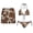 Cow Print, variant on Rainbow Gradient Palm Swimsuits for Couples Bikini Sets for Women 2-Piece Swimsuit Funny Couples Swimwear Matching Bathing Suits