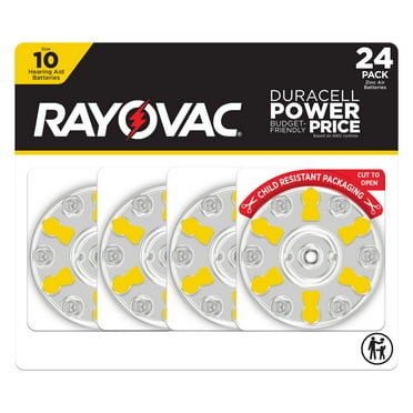 Rayovac Size 10 Hearing Aid Batteries (24 Pack), Size 10 Batteries