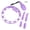 Purple-M, variant on ABS Fitness Hoop With Anti-Drop Design, 12 Detachable Nodes & Customizable Fit For All Levels