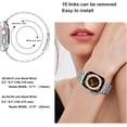 thumbnail image 5 of KOMI Solid Stainless Steel Band Compatible with Apple Watch 49mm, Metal Strap with Soft TPU Case for iWatch Series Ultra/Ultra 2 Women and Men, Silver, 5 of 6