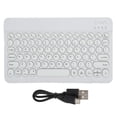 thumbnail image 1 of Clavier Rétroéclairé, Clavier Sans Fil 10 Pouces RGB Clavier Portable Clavier Plat Intégration Transparente, 1 of 7