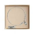 thumbnail image 3 of 8 inch Round Double Loop Bangle Bracelet w/ St. Colette in Sterling Silver, 3 of 3